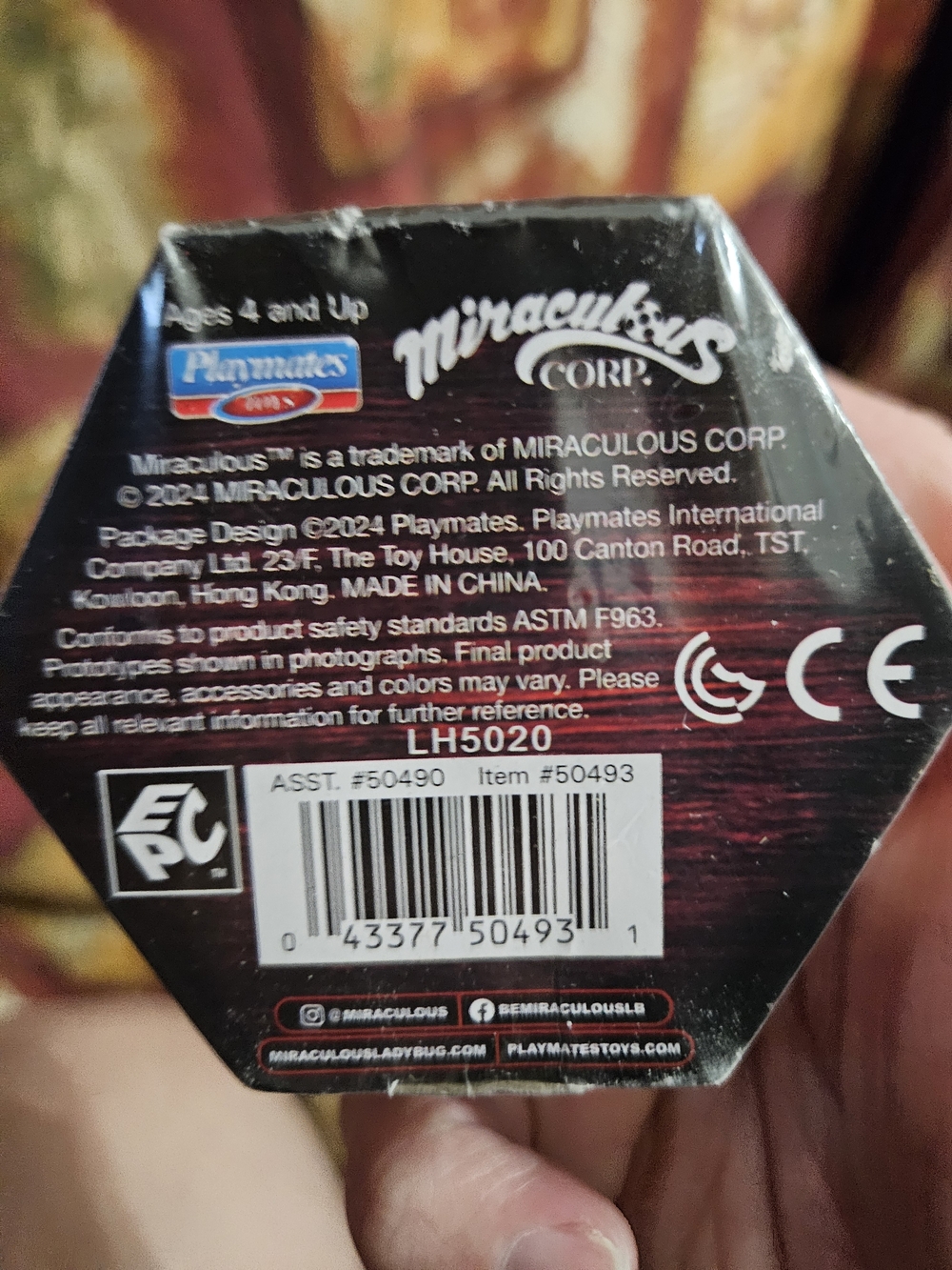 Miraculous Corp. Collectible Toy Box - Red and Black